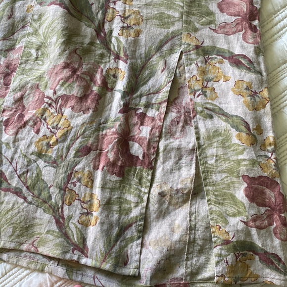 VINTAGE GAP custom tailored linen skirt - Picture 4 of 9